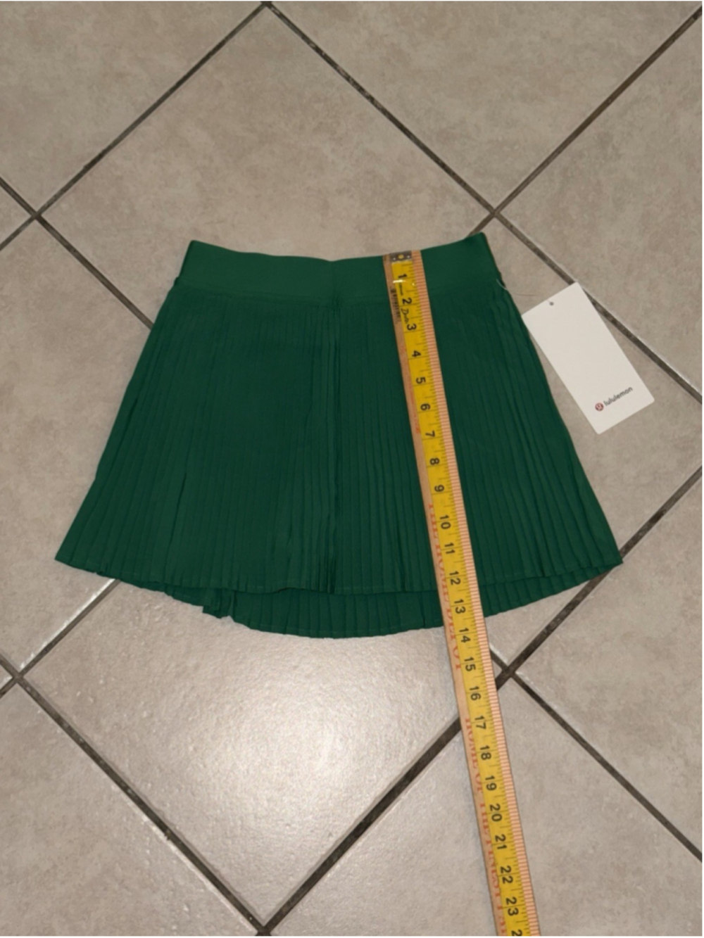 LULULEMON REPLEAT HR TENNIS SKIRT/SKORT RACEWAY GREEN SIZE 2 - Picture 5 of 7